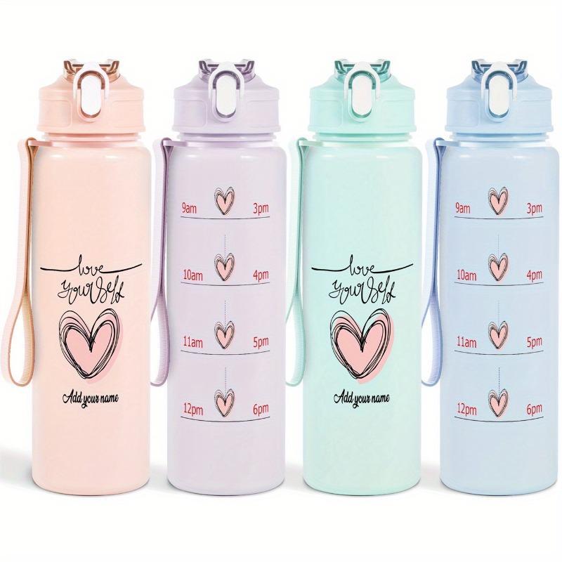Reusable Straw - Tasse à eau personnalisable avec texte,