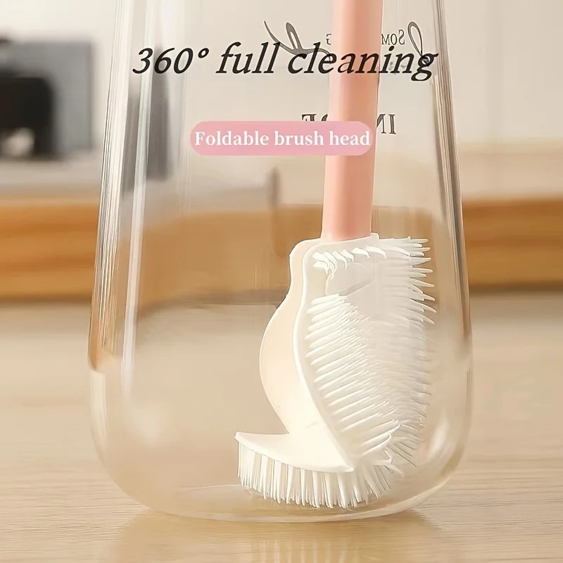 Reusable Bottle - Brosse en silicone pliable à 360