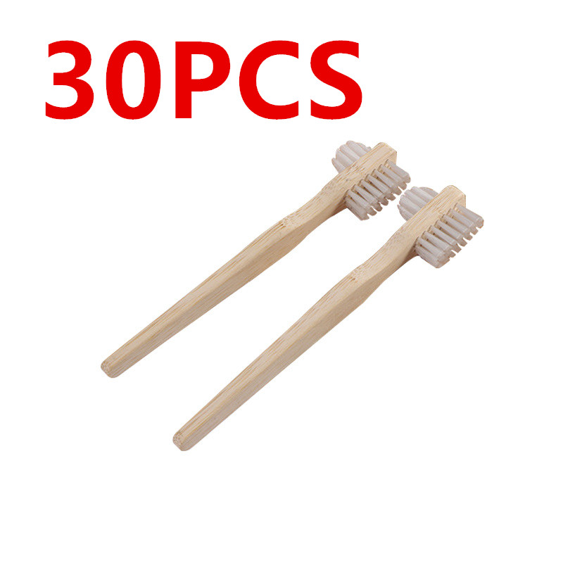 Bamboo Toothbrush - 30 brosses à dents pour prothèses
