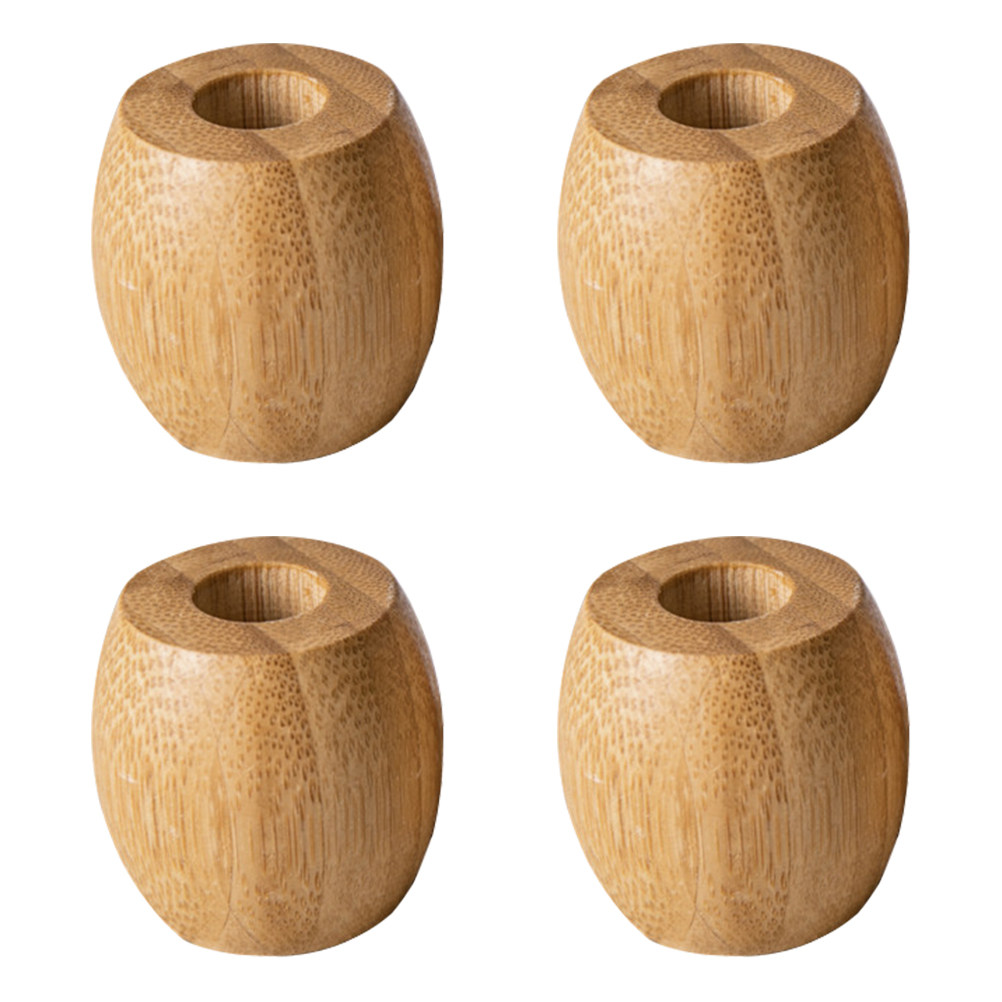 Lot de 4 supports de salle de  - Bamboo Toothbrush avis et prix