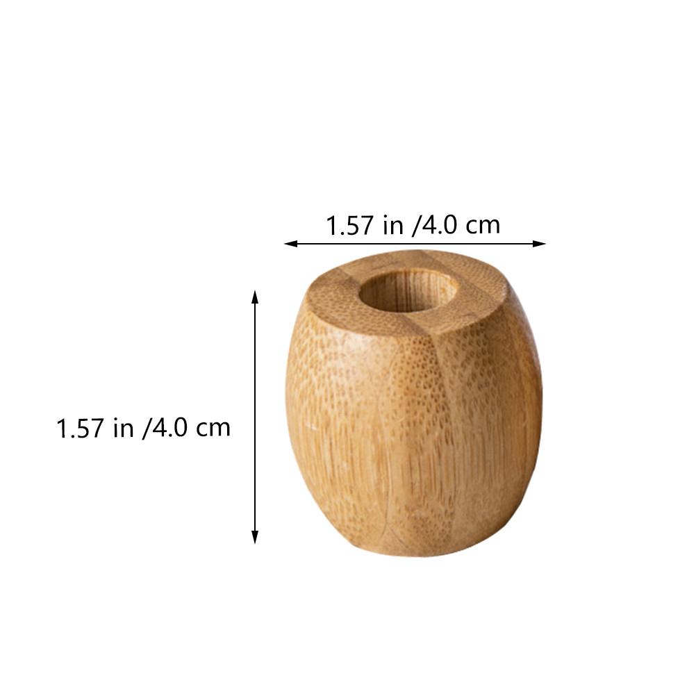 Lot de 4 supports de salle de  - Bamboo Toothbrush avis et prix