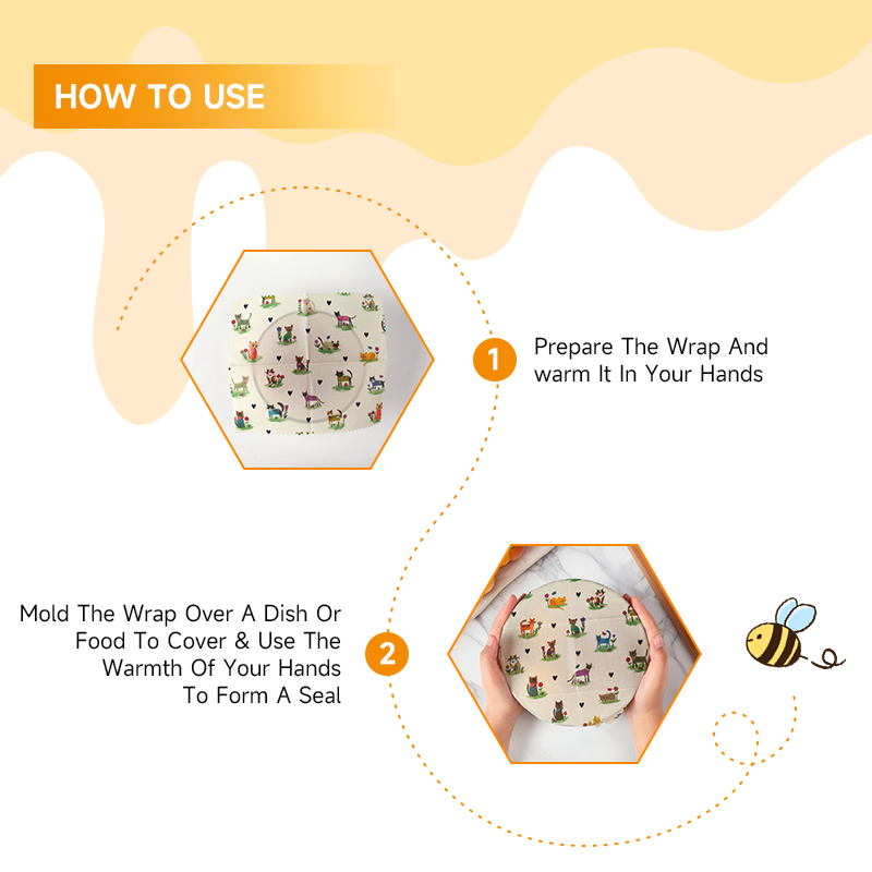 6 paquets (2S. 2M, 2L) Emballa - Beeswax Wrap avis et prix