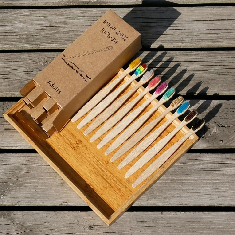 10 pièces brosse à dents color - Bamboo Toothbrush avis et prix