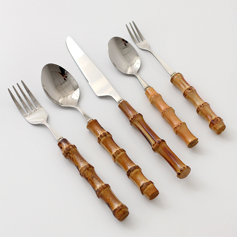 Ensemble de couverts en acier  - Bamboo Cutlery avis et prix