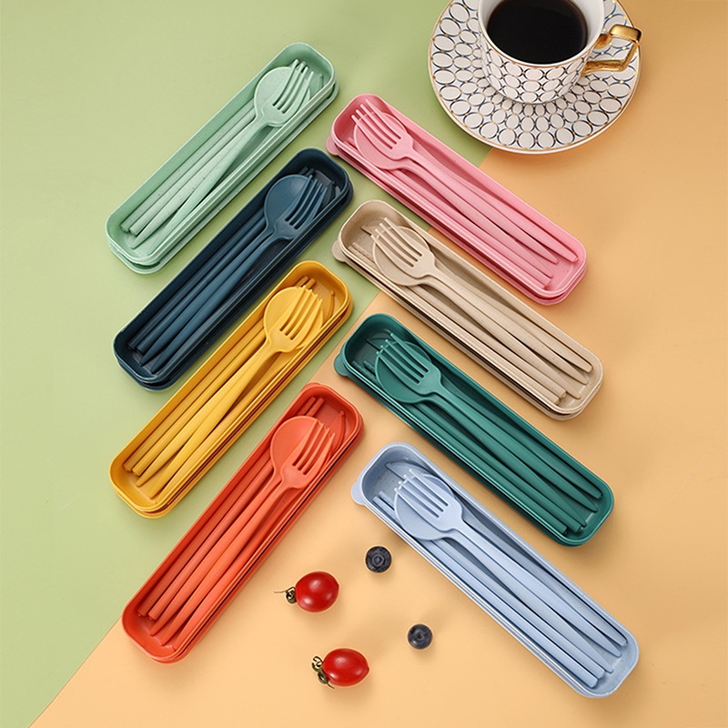 Ensemble de 4 ustensiles porta - Reusable Straw avis et prix
