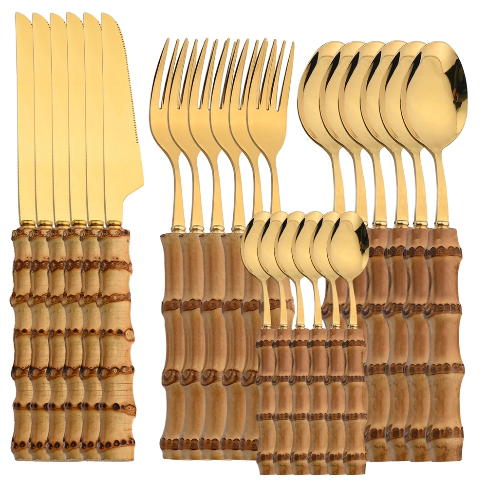 Couverts en acier inoxydable,  - Bamboo Cutlery avis et prix